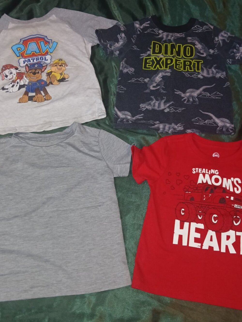 Toddler Boys 3T Tee Bundle 4-Pack Paw Patrol Dino Monster Truck
